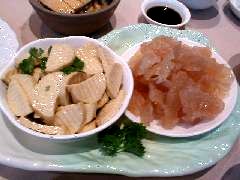 豆腐干　＆　海[折／虫]頭