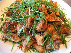 煎封鯛魚頭