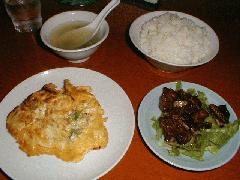 蜊肉炒蛋 と 糖醋小排