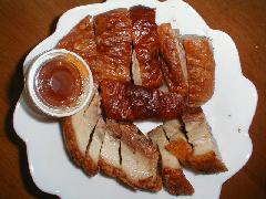 明爐焼鵝と脆皮焼肉