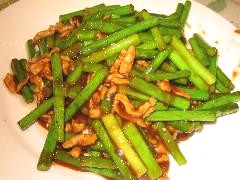 蒜苗肉絲