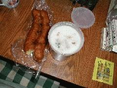 油條と皮蛋痩肉粥